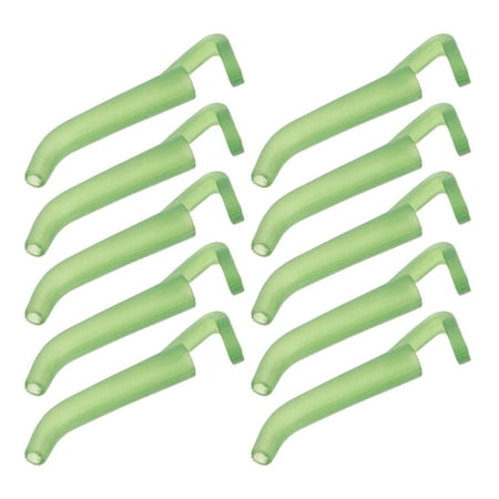 DINHEAROM 20Pcs Silicone Hook Tube for Fishing Rods Portable Durable Eco Friendly Brown Sleeves
