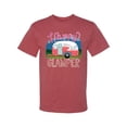 thumbnail image 3 of Happy Glamper | Fancy Camping Camper Van Caravan | Nature Lover Men's T-Shirt, Vintage Heather Red, L, 3 of 5