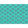 thumbnail image 1 of Ahgly Company Machine Washable Indoor Rectangle Transitional Bright Cyan Blue Area Rugs, 6' x 9', 1 of 7
