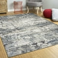 thumbnail image 2 of 3' x 5' Ivory or Teal Abstract Area Rug, 2 of 4