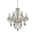 thumbnail image 1 of Candil de Techo Cristal Cortado D'Gala Iluminación DG9018 Dorado de 6 Luces, 1 of 6