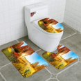 thumbnail image 1 of ABPHQTO Bosque del paisaje Juego de alfombras de baño de 3 piezas Alfombra de baño Alfombra de contorno y tapa de inodoro, 1 of 2