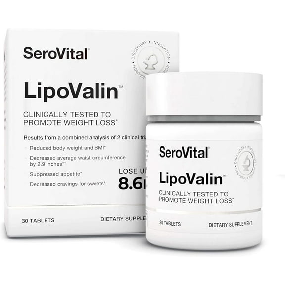 Serovital LipoValin - CLINICALLY TESTED TO PROMOTE WEIGHT LOSS* - 30 tablets