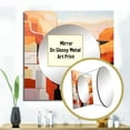 thumbnail image 3 of Designart "Abstract Storm In The Canyon Desert" Canyon Square Mirror For Wall Decor - Large Coral Square Printed Wall Mirror Art - Square Traditional Mirror - Wall Mounted Square Large Mirror, 3 of 5
