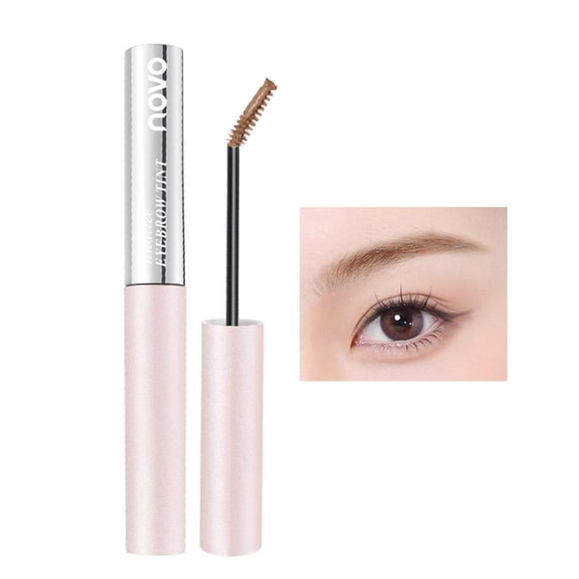 NOVO Soft Mist Eyebrow Cream for Natural Brows, Ultra Fine Setting & Waterproof, Sweatproof, Smudge-Resistant, Fade-Resistant, Clear Roots Finish