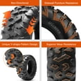 thumbnail image 6 of HALBERD 24X8-12 ATV UTV Tires 24X8X12 6PR Heavy Duty All Terrain Front 24 8 12 Set Of 2, 6 of 8