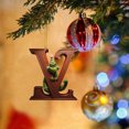 thumbnail image 1 of Supbessel Grinch Christmas Decorations Christmas Decorations - Initial Green Surname Pendant Decoration Hanging Decoration Suitable For Christmas Tree Car Backpack, 1 of 5