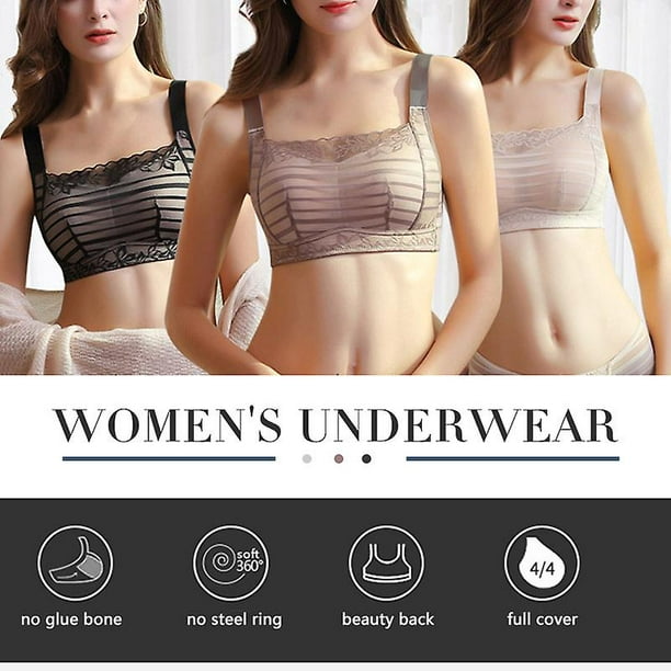 Women Seamless Bra With Chest Pad Slot Breathable Thin Corset