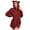 Red, variant on jsaierl Bear Hoodie Women Fuzzy Pullover Sweater Sherpa Fleece Hooded Sweatshirt Furry Cute Animal Hoodies with Ears