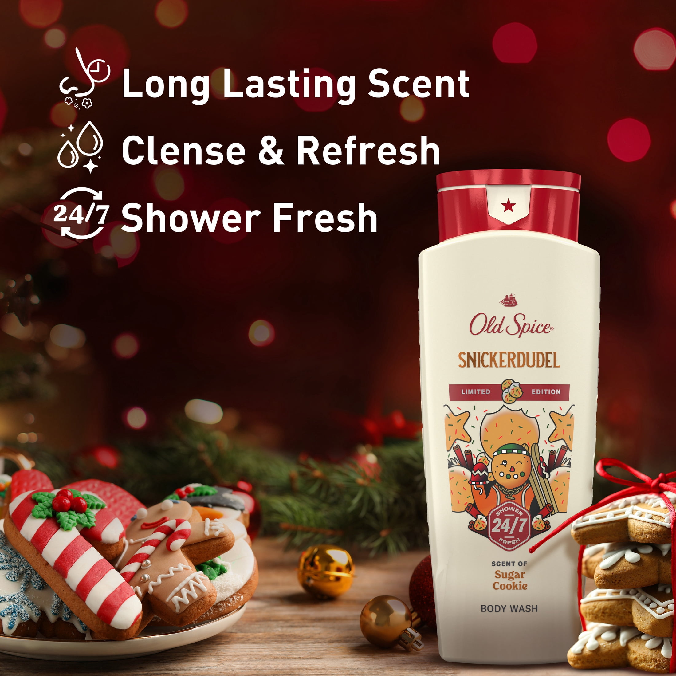 Old Spice Body Wash for men, Holiday Edition, Snickerdudel, 16oz