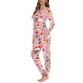 thumbnail image 2 of Suhoaziia Pajama Sets for Women Soft Pants Novelty Pjs Comfortable Christmas Hat Dog Sleep Set Size XL Leisure Long Pajama Pant Warmth Snug-Fit Leisure PJ's Set Casual Nightwear, 2 of 5