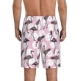 thumbnail image 3 of Kdxio Pineapple Flamingo Print Mens Sleep Shorts Bottoms Soft Comfy Pajama Wear Pants with Drawstring Pockets, 3 of 7