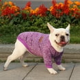 thumbnail image 2 of YUEHAO Dog Sweaters for Small Dogs Pet Dog Puppy Classic Sweater Fleece Sweater Clothes Warm Sweater Winter Small Dog Sweater (Purple, S), 2 of 2