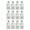 White, variant on 12 Pieces Christmas Treat Box Cookie Boxes Candy Container Durable Paper for School Ornament Birthday Gift Giving