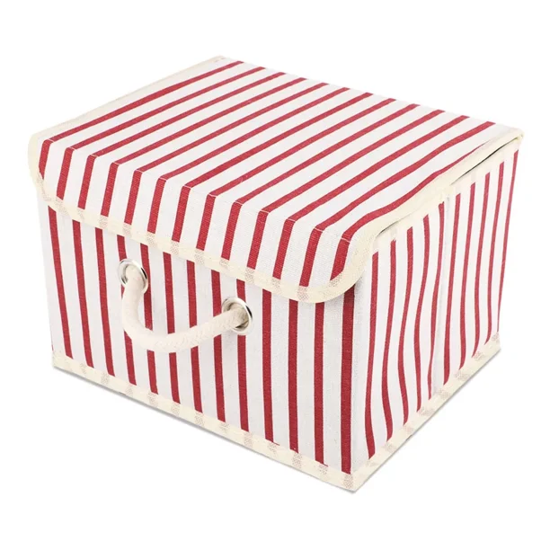 Caja De Almacenamiento Plegable Con Tapa Organizador De Tela