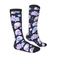thumbnail image 4 of Lsque crystal flower Skull Printed Crew Socks Men's Women's LightWeight Thin Casual Calf Socks ,Knee High Socks,Cotton Socks, 4 of 9