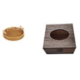 thumbnail image 1 of Cestas de almacenamiento,Cestas de almacenamiento de cocina tejidas con asas hechas a mano,Cestas de pan redondas Bandejas para servir Rectángulo,Estuche para pañuelos de escritorio,Caja de, 1 of 8
