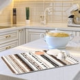 thumbnail image 6 of Yayeee Dish Drying Mat for Kitchen Counter 16"x18" Microfiber Absorbent Pad, Brown Abstract Stripes, 6 of 7