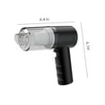 thumbnail image 3 of Vacemry Under $5 Cordless Car Vacuum, 120W Powerful Suction Handheld Cleaner, USB Rechargeable for Auto Interior, Wet Dry Function for Home Use, Mini Dust Buster with Attachments, 3 of 9