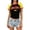 ZA Black, variant on Womens Brazil Soccer Tshirts Crew Neck Short Sleeve Slim Fit Flag Color and Letter Graphic Football Cropped Top Summer Fashion Clothes,Yellow,M