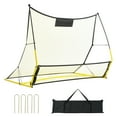 thumbnail image 2 of KFFKFF 2-IN-1 Portable Soccer Rebounder Net Portable Bag 71"x40" Soccer Trainer, 2 of 8