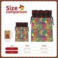 thumbnail image 3 of Rocae Colorful Dinosaur Print Christmas Drawstring Linen Gift Bag with Drawstrings Treat Bag Goody Present Bags for Christmas Party Favor, 3 of 8