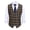 Brown Blue, variant on Suit Vest for Mens Dress Vest Formal Business Vests Slim Fit Waistcoat V-Neck Pink Wedding Vest L