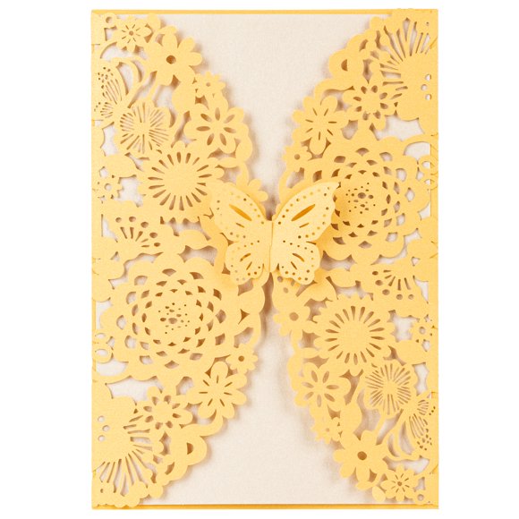 Laser Cut Butterfly Invitations
