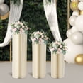 thumbnail image 5 of 3 PCs Wedding Paper Cardboard Flower Stand White Flower Stand Party Decoration Dessert Table Cylinder Display Rack, 5 of 13