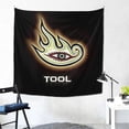 thumbnail image 2 of Tool Band Eye Logo Rock Tapestry Luxury Wall Hanging Tapestries Decor For Bedroom Living Room Dormitory Mural Blanket 59x59in, 2 of 8