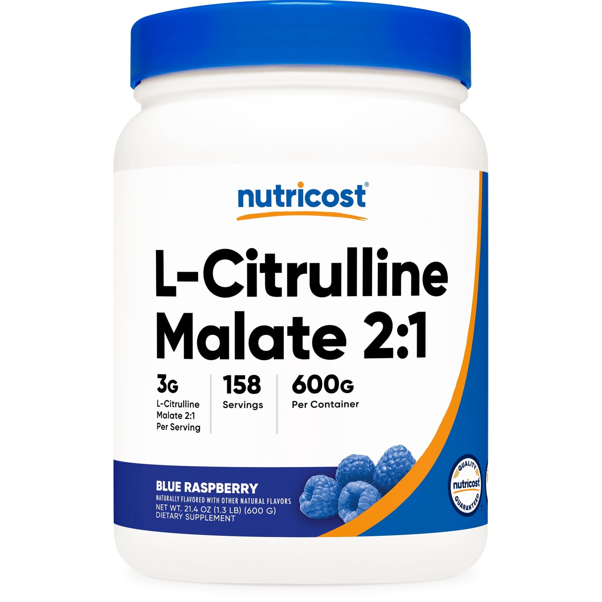 Nutricost L-Citrulline Malate 2:1 Supplement, 600 Grams (Blue Raspberry)