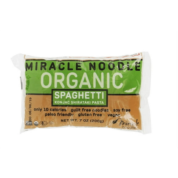 Miracle Noodle Organic Spaghetti Konjac Shirataki Pasta -- 7 oz Pack of 1