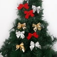 thumbnail image 4 of Event Party Decor Christmas Mini Glossy Bows Christmas Ornament For Christmas Tree Crafts Home Decoration DIY Making (Multiple Colors), 4 of 4