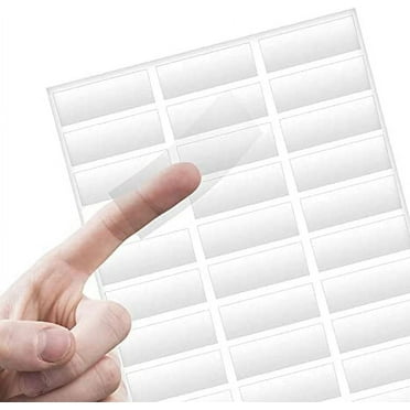 Glossy Crystal Clear Address Labels for Laser Printer, 1” X 2.5" Self Adhesive, 30 Labels per Sheet, 10 Letter Sheets Size Included, 300 Labels, Transparent Printable Rectangle Mail Shipping Labels