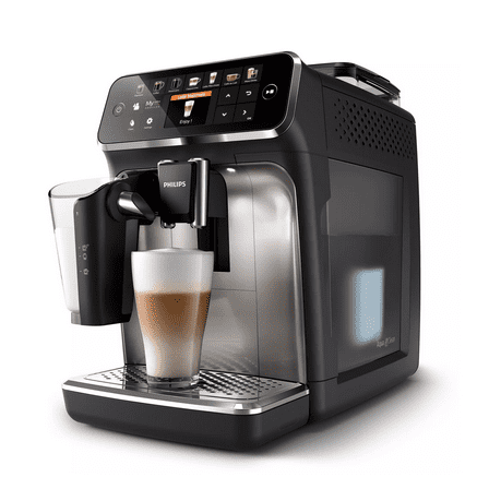 Restored Philips 5400 LatteGo Superautomatic Espresso Machine, Black - EP5447/94 (Refurbished)