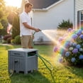 thumbnail image 5 of Homall Hose Reel, with Hose Guide, 180 ft Hose Capacity, Hose Hideaway Garden Hose Reel, Gray, 5 of 6