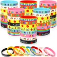 thumbnail image 1 of Pulseras de silicona JuneBrushs Welcome Back to School, 64 unidades, 1 of 7