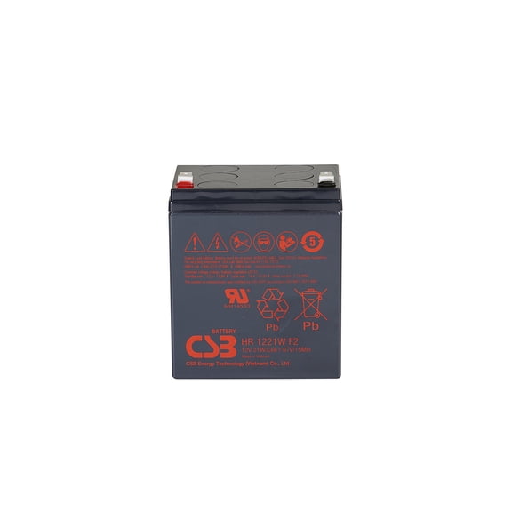 CSB BATTERY HR-1221W-F2 12V 5AH LEAD ACID (NON-SPILLABLE) BATTERY (4-PACK)