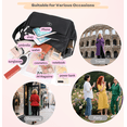 thumbnail image 5 of Crossbody Bags for Women, Large Purses with Multiple Pockets, Female Shoulder Bag Lightweight Oxford Cloth Travel Purses, Pink, 5 of 8