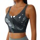 thumbnail image 2 of Balery Forest Black Ghost Warrior Sujetadores deportivos con espalda cruzada para mujer, acolchados, sin costuras, de alto impacto, ideales para yoga, gimnasio, entrenamiento y fitness.-, 2 of 8