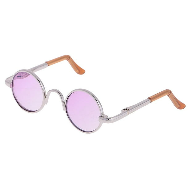 Gafas Redondas Miniaturas Modernas con Marco Accesorios para Muñecas 1/3 Mini Muñecas