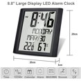 Slim Calendar Digital Wall Clock with 8.8'' HD TN Large Display, Indoor