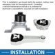 thumbnail image 5 of Soporte de motor Unique Bargains No.LR021634 para Volvo S60 2.0L 2014-2018 Metal, 5 of 6