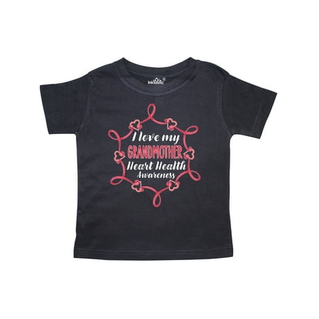 

Inktastic I Love My Grandmother Heart Health Awareness Gift Toddler Boy or Toddler Girl T-Shirt