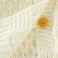 thumbnail image 5 of Winter Baby Boys Girls Sweaters Cardigans Autumn Pure Color Long Sleeve Knitted Newborn Infant Toddler Outwear Jackets with Hood, 5 of 5