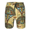 thumbnail image 2 of Men Beach Short Quick-drying Swimming Trunk Ancient Egyptian Hieroglyphs Swimwear Swimsuit Bathing Shorts, 2 of 6