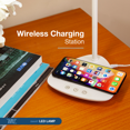 thumbnail image 3 of WAYZ Triangle Wireless Charger and LED Lamp ALL IN ONE, 3 Colors Light Mode, Dimmer Sensor Touch, Energy Saving, Sleep Mode, 3 of 5