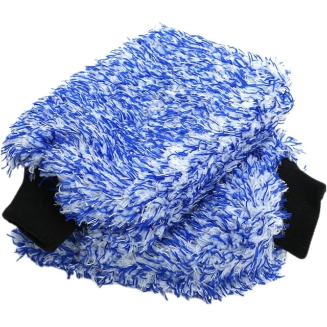Manoplas de microfibra para lavado de autos, súper absorbentes, antirayaduras, sin pelusa, lavables a máquina, paquete de 2