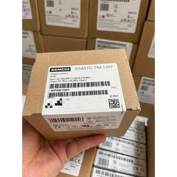 6EP1332-1SH71 SIMATIC S7-1200 Power Module PM1207 Stabilized Power Supply Input: 120/230 V AC, Output: DC 24 V/2,5 A