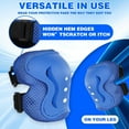 thumbnail image 2 of WLGJL Safety Protective Gear Set,  Adjustable Knee Pads, Elbow Pads, Wrist Guards for Youth Skateboard, Roller Skating, Scooter, Cycling（Blue）, 2 of 6